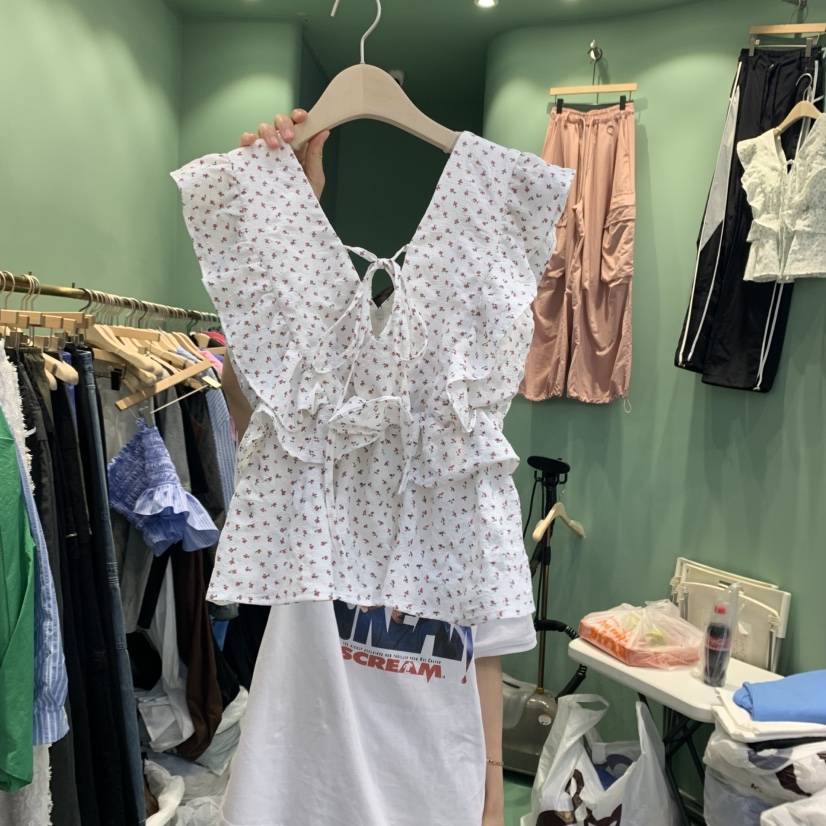 ROMANTIC NEWYORK韓國㊣直郵東大門代購女裝新品熱賣吊帶背心ROMANTIC NEWYORK吊帶/背心圖色1