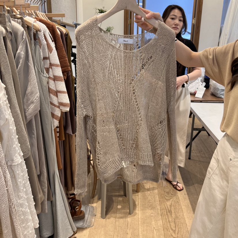 MU i韓國直郵㊣女裝新品人氣25春夏熱賣推薦休閑時尚針織衫Mu:i-Q針織衫圖色2