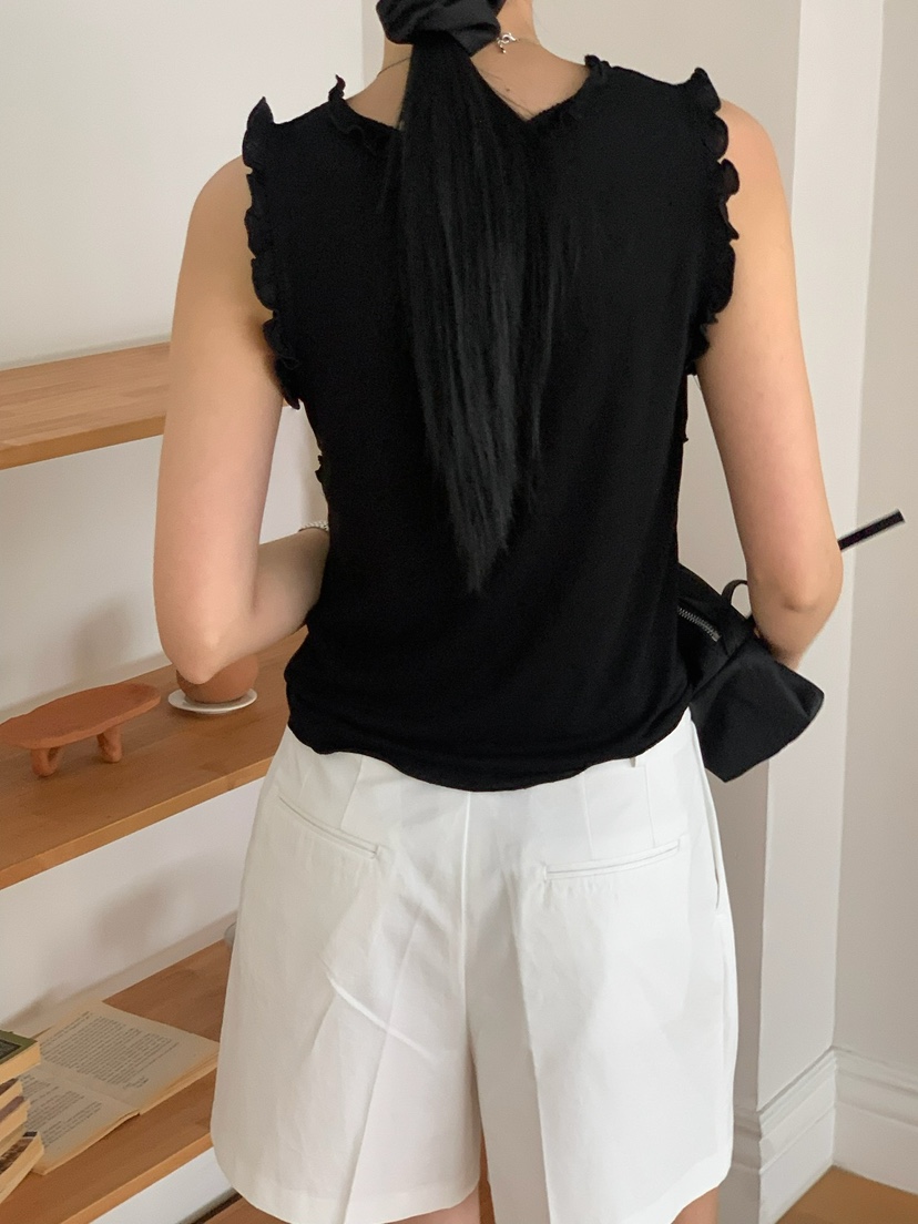 SORBET韓國㊣直郵東大門代購女裝新品時尚人氣25春夏吊帶背心SORBET/flat white吊帶/背心