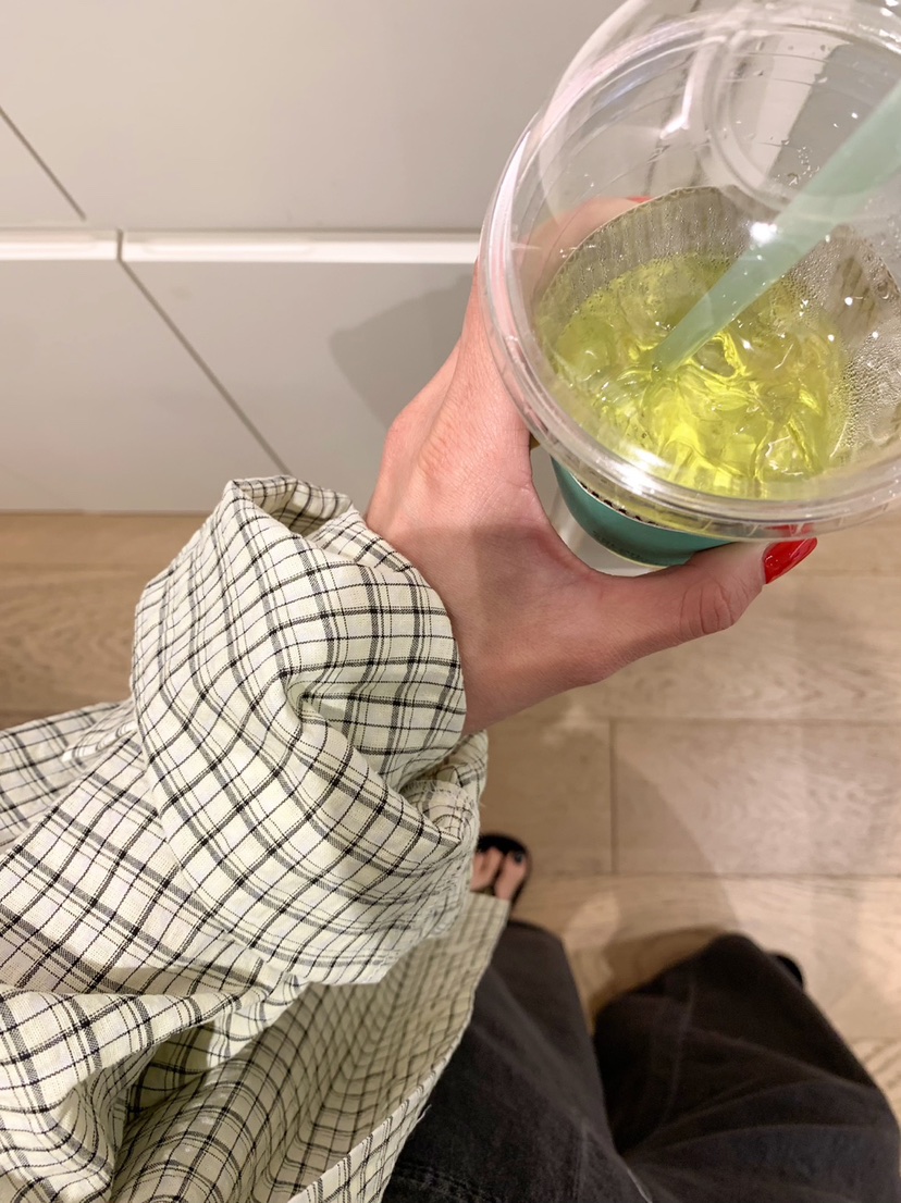 COURGETTE韓國㊣直郵東大門代購女裝新品25春夏襯衫蕾絲衫格紋COURGETTE襯衫/蕾絲衫