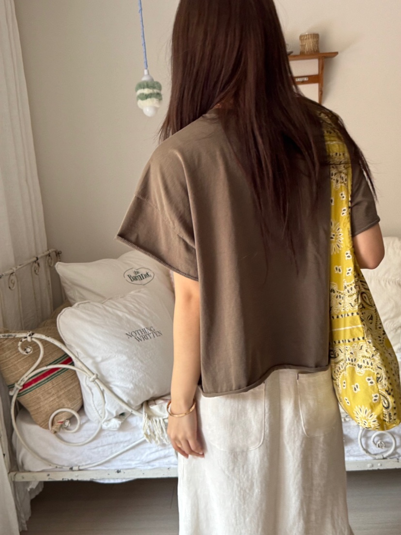 AT NOTE韓國直郵㊣東大門實拍女裝新款人氣時尚25春夏熱賣T恤AT NOTET恤