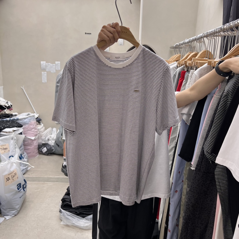 BREEZE韓國直郵㊣女裝新品休閑人氣時尚推薦25春夏熱賣T恤BREEZET恤圖色3