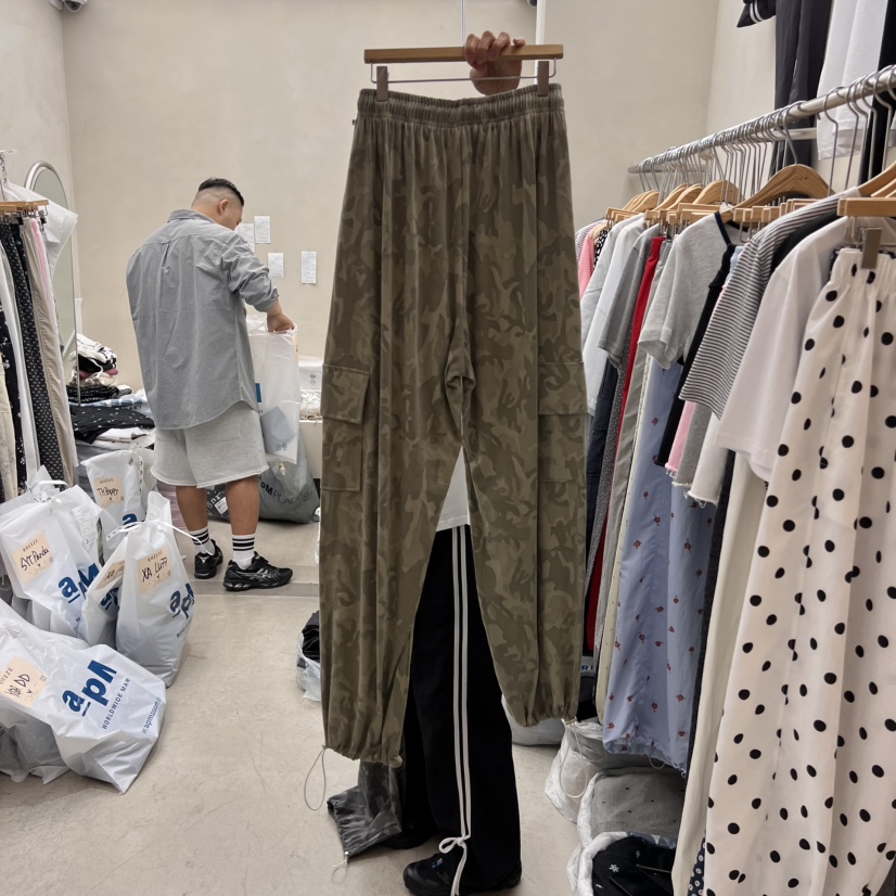 BREEZE韓國直郵㊣女裝新款休閑25春夏人氣推薦熱賣休閑褲迷彩BREEZE休閑褲