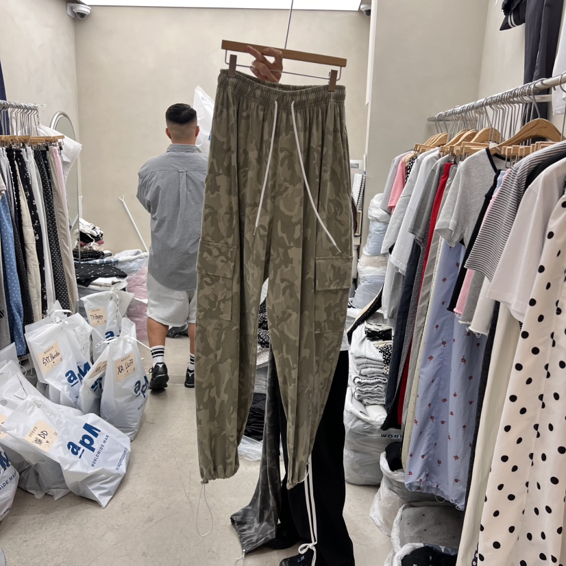 BREEZE韓國直郵㊣女裝新款休閑25春夏人氣推薦熱賣休閑褲迷彩BREEZE休閑褲圖色2