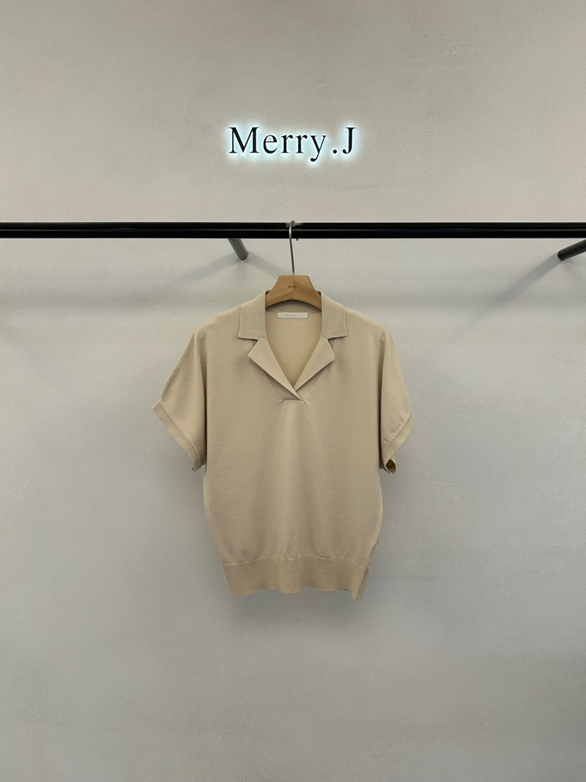 MERRY-J韓國㊣直郵東大門代購女裝新品時尚25春夏針織衫絲絨MERRY-J針織衫