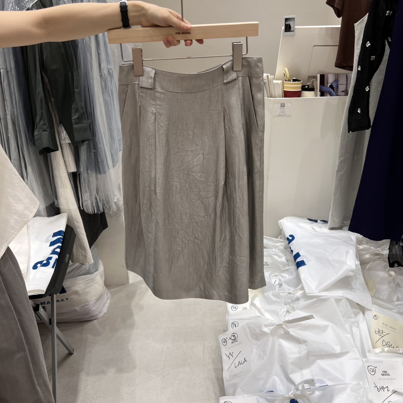 FRE韓國直郵㊣女裝新品人氣休閑熱賣時尚推薦25春夏半身裙中短裙FRE半身裙/中短裙圖色1