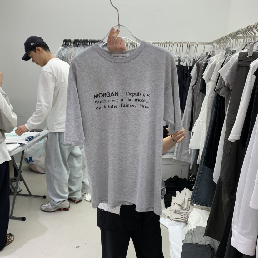 PADO韓國直郵㊣女裝新品熱賣推薦休閑25春夏人氣時尚T恤PADOT恤圖色2