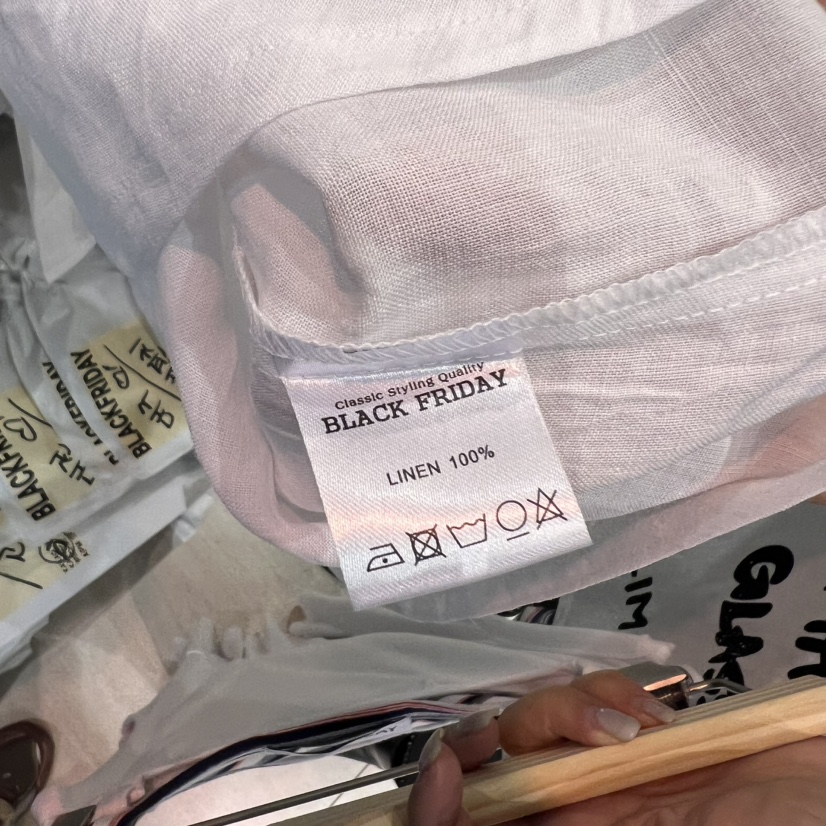 BLACKFRIDAY韓國直郵㊣女裝新款熱賣推薦人氣襯衫蕾絲衫亞麻BLACK FRIDAY襯衫/蕾絲衫