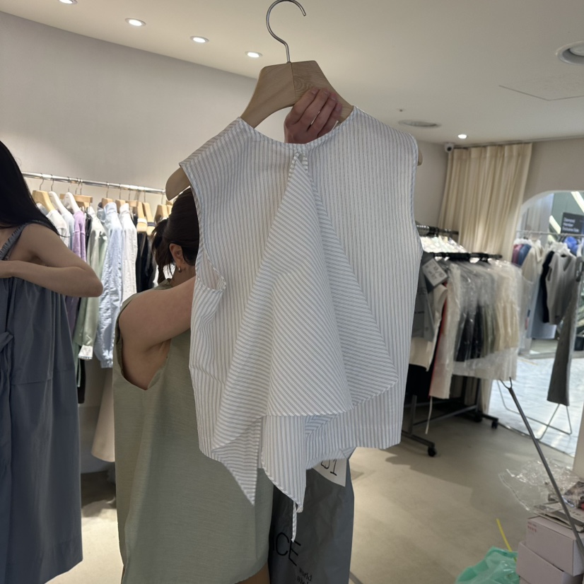 ROOM K-P韓國㊣直郵東大門代購女裝新款25春夏吊帶背心含圍巾ROOM K吊帶/背心