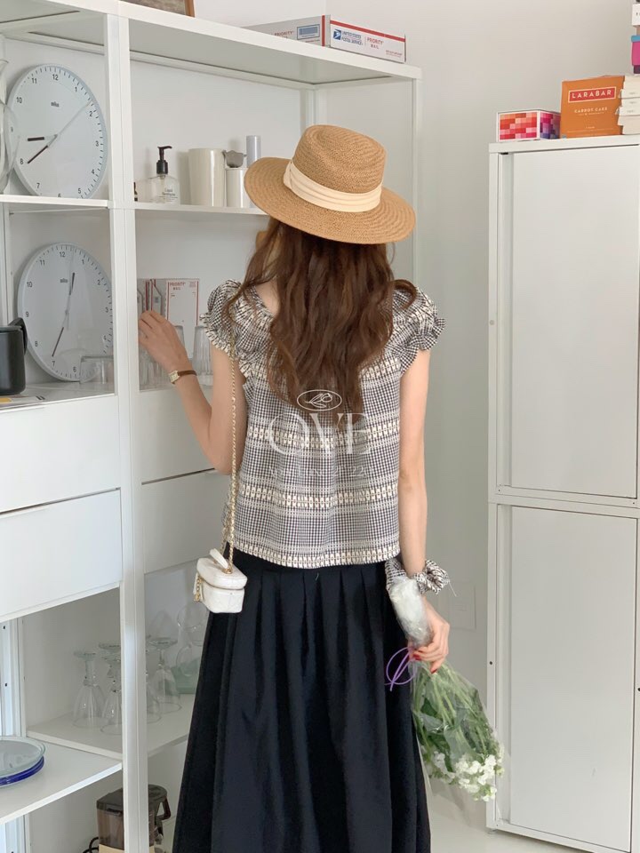 OVE韓國直郵㊣東大門實拍女裝新款推薦休閑25春夏襯衫蕾絲衫OVE襯衫/蕾絲衫
