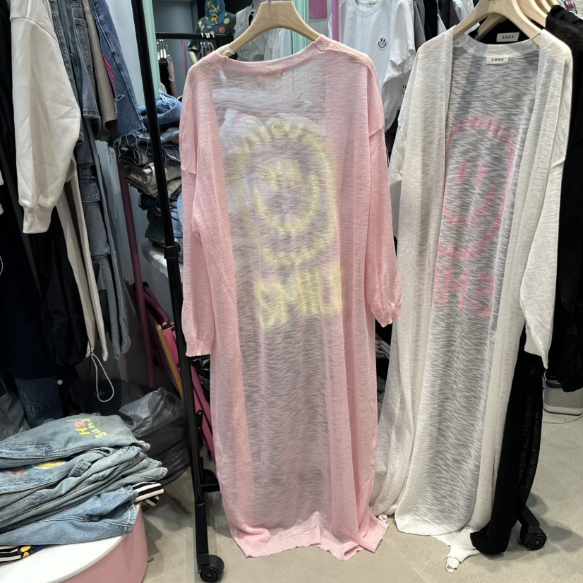 ANNA韓國直郵㊣女裝新品人氣推薦25春夏熱賣時尚長款風衣開衫ANNA長款風衣