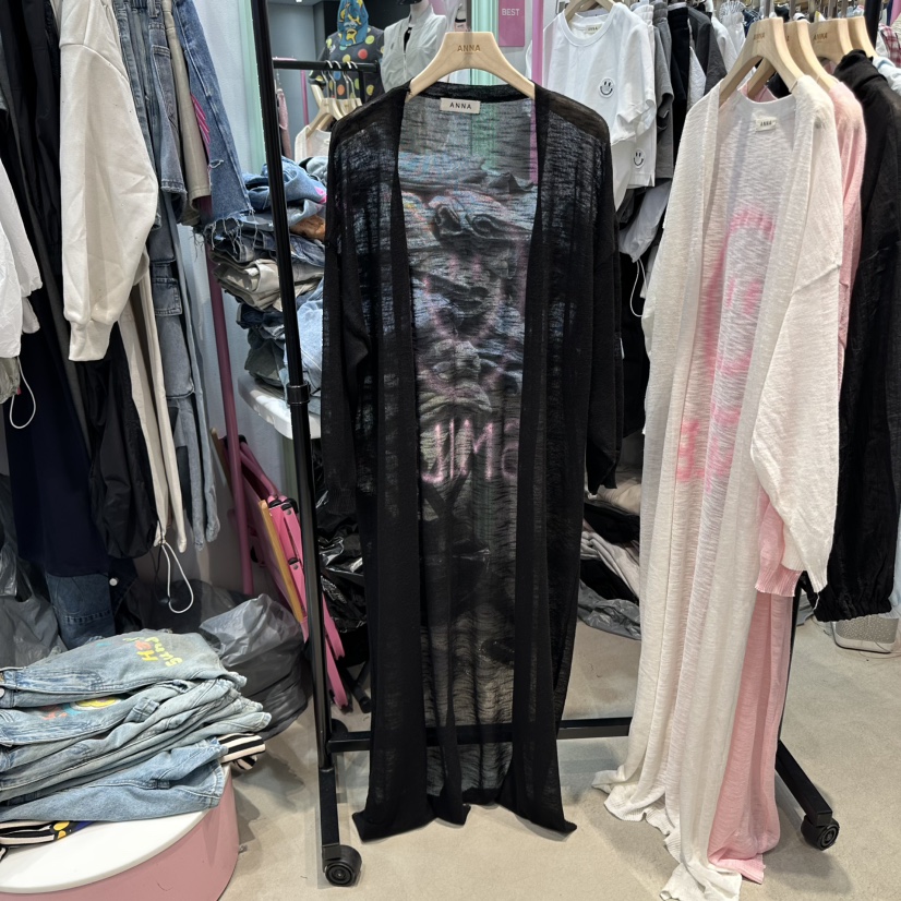 ANNA韓國直郵㊣女裝新品人氣推薦25春夏熱賣時尚長款風衣開衫ANNA長款風衣圖色3