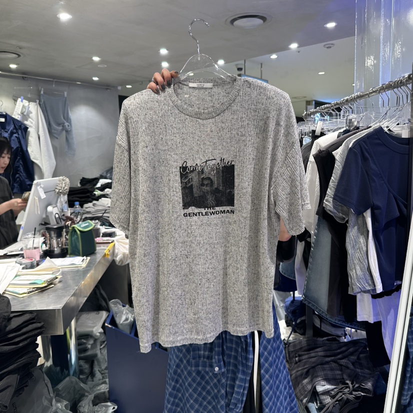 HERTZ-P韓國直郵㊣女裝新款休閑25春夏人氣推薦時尚熱賣T恤HERTZ-PT恤圖色2