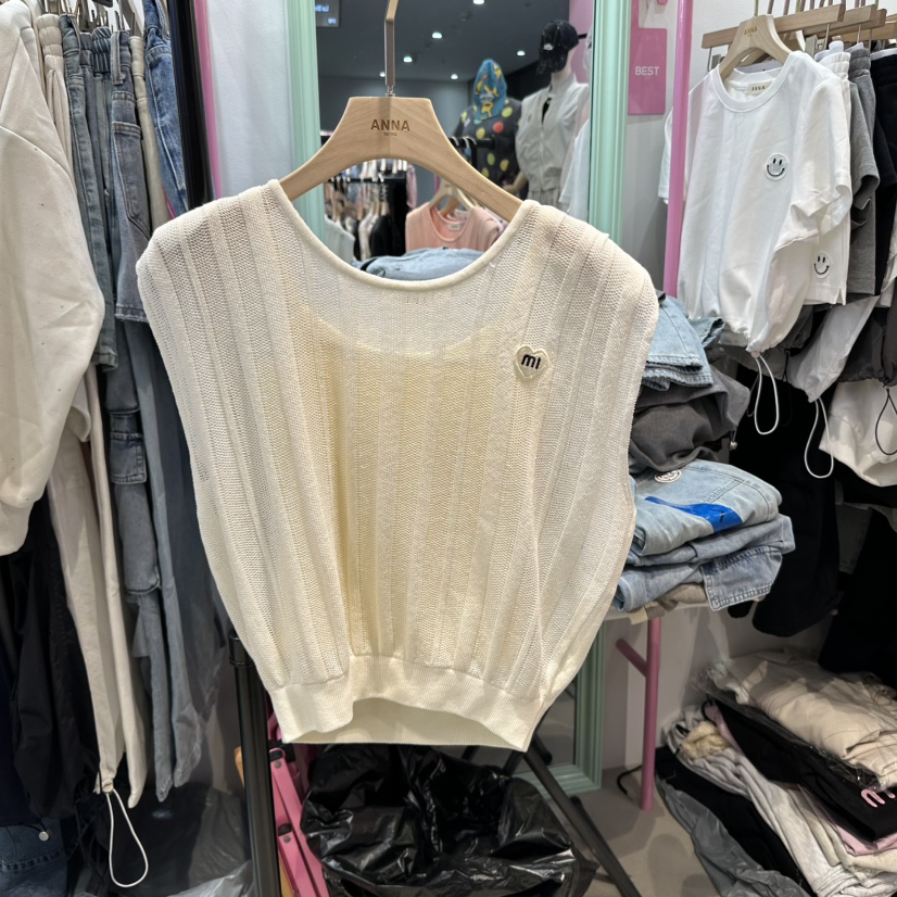 ANNA韓國直郵㊣東大門實拍女裝新款推薦熱賣休閑時尚吊帶背心ANNA吊帶/背心