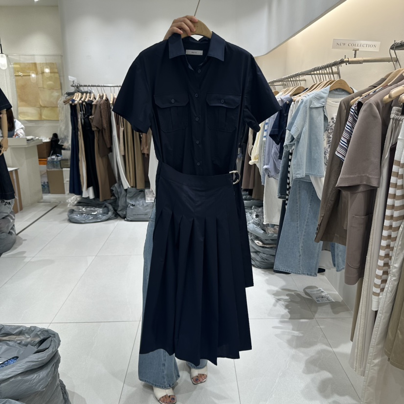 BLUEI-D韓國直郵㊣東大門實拍女裝新品熱賣時尚休閑連衣裙Blue i-d連衣裙圖色2