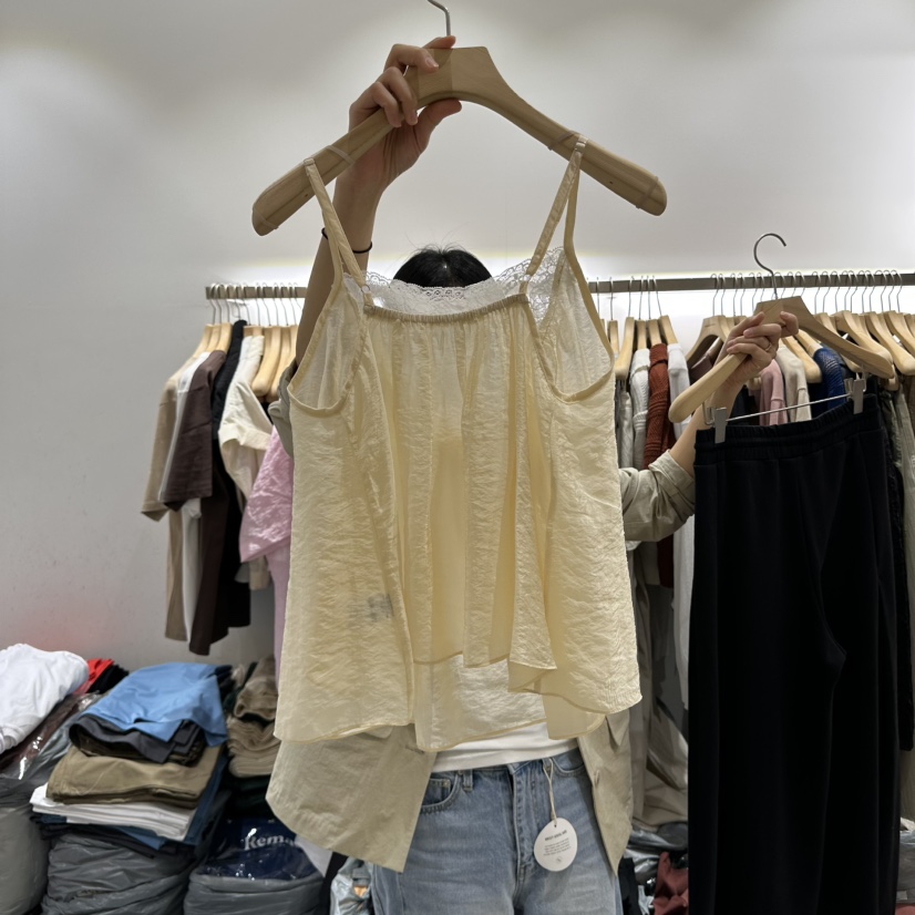 URBANSTORY/REMAKING直郵韓國代購㊣女裝新品25春夏吊帶背心Remaking/URBANSTORY吊帶/背心