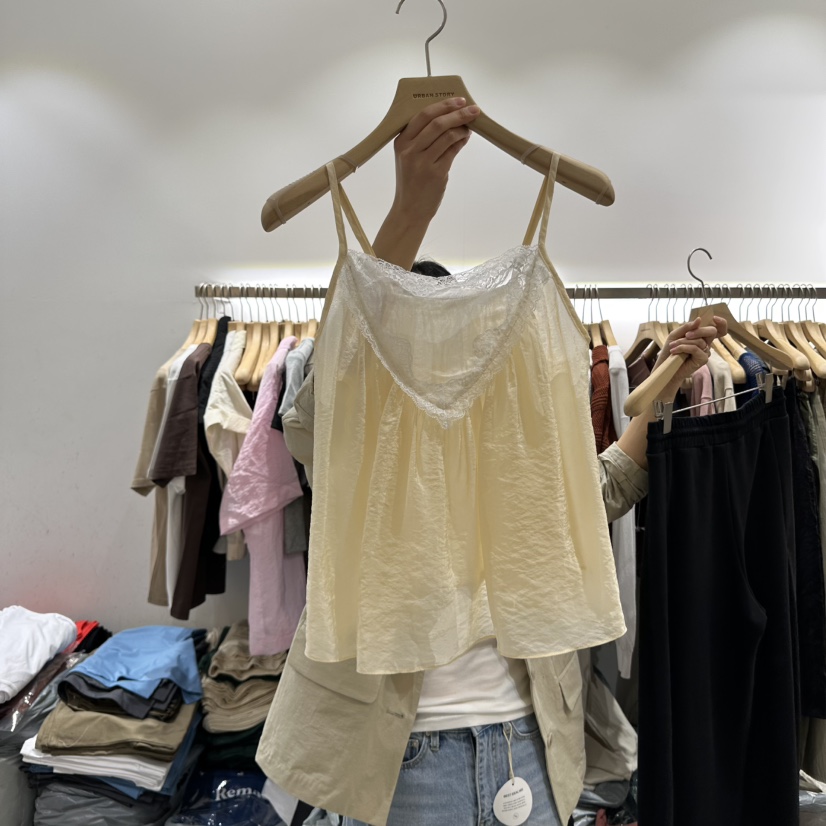 URBANSTORY/REMAKING直郵韓國代購㊣女裝新品25春夏吊帶背心Remaking/URBANSTORY吊帶/背心圖色2