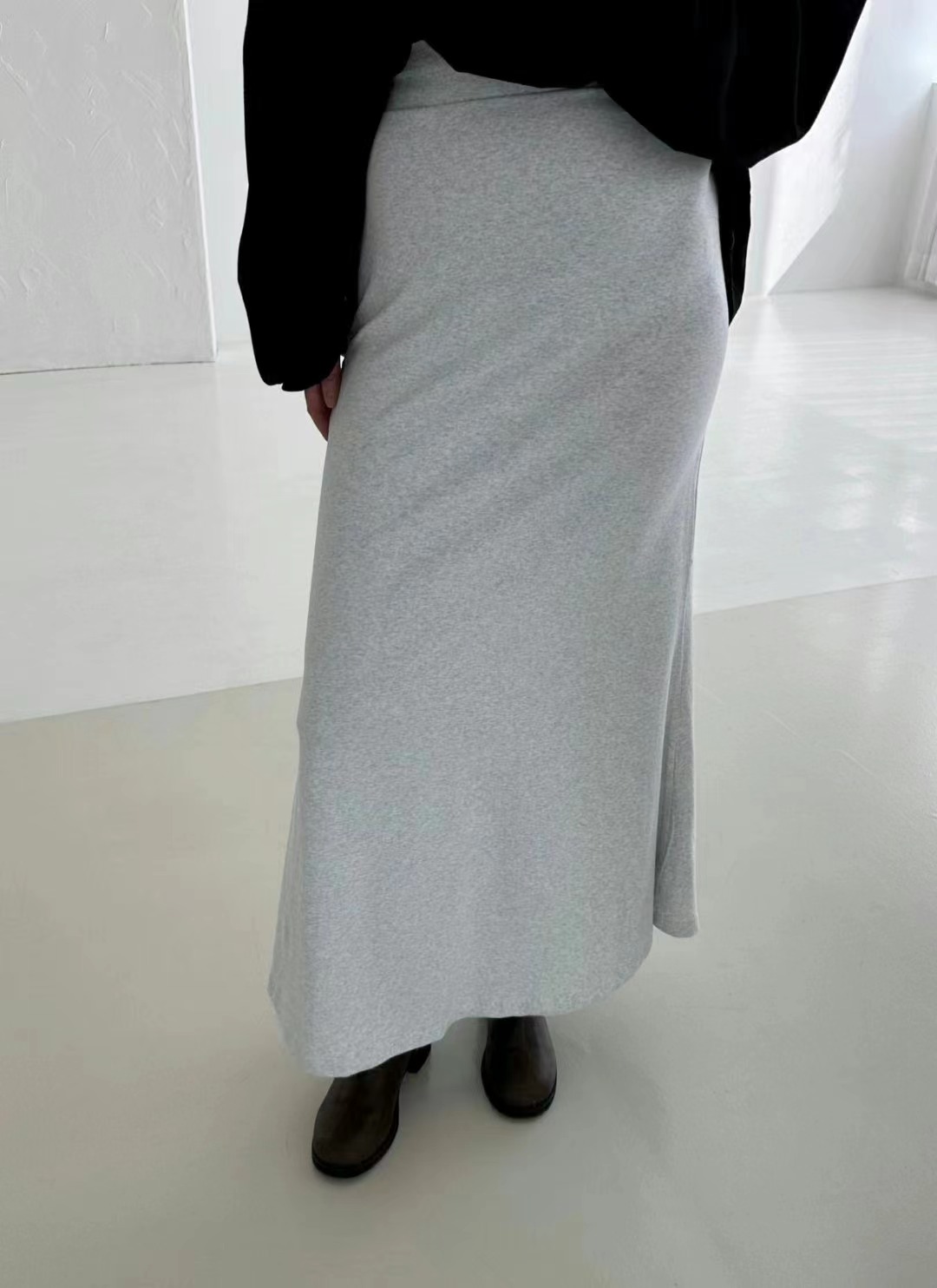 WOOD直郵韓國代購㊣女裝新品25春夏時尚休閑熱賣推薦長裙棉質WOOD長裙圖色3