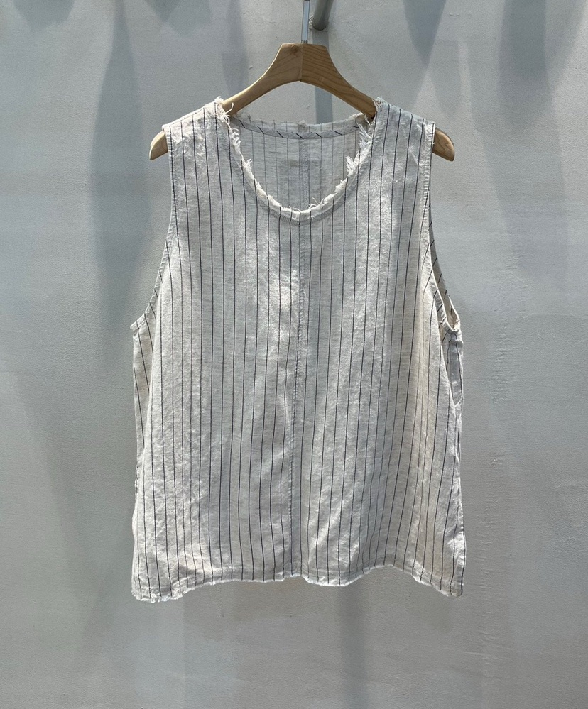 1 2ILLY-S直郵韓國代購㊣女裝新款時尚熱賣25春夏吊帶背心亞麻1 2ILLY/THE SIL吊帶/背心