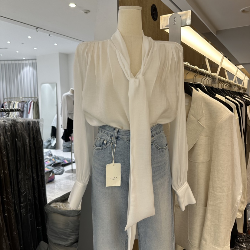LEFANCY韓國㊣直郵東大門代購女裝新品熱賣人氣休閑襯衫蕾絲衫LEFANCY襯衫/蕾絲衫
