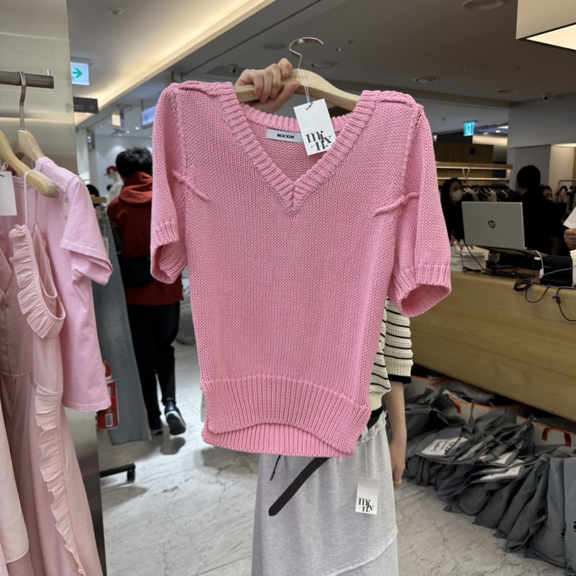 MIXXIN韓國㊣直郵東大門代購女裝新品推薦25春夏休閑針織衫MIXXIN針織衫圖色4