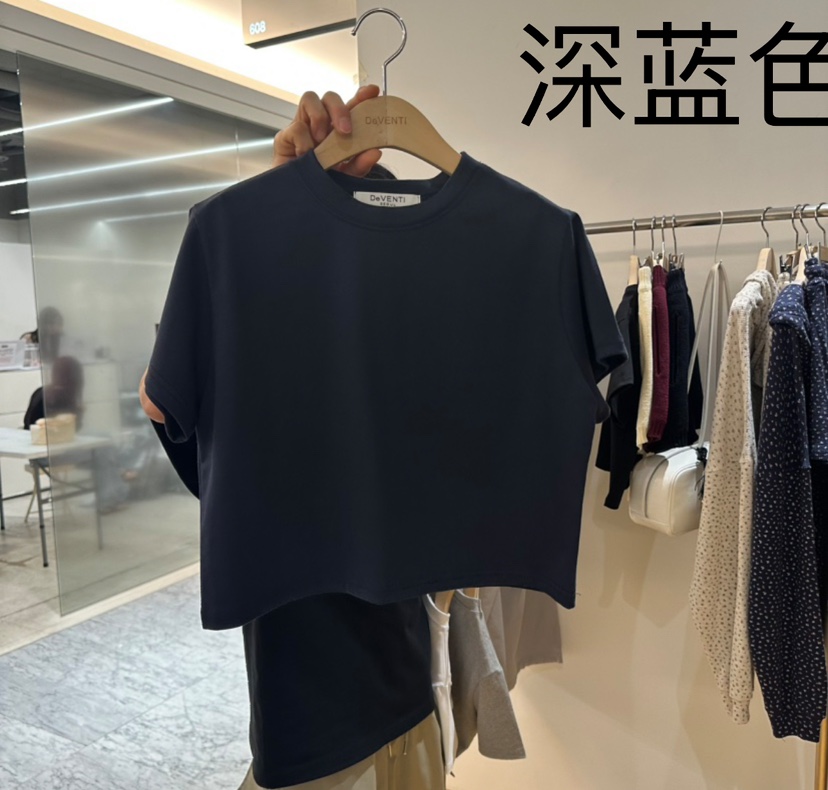 DE VENTI韓國直郵㊣女裝新品熱賣25春夏推薦人氣時尚休閑T恤DE VENTIT恤圖色3