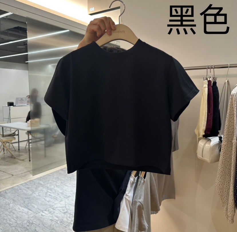 DE VENTI韓國直郵㊣女裝新品熱賣25春夏推薦人氣時尚休閑T恤DE VENTIT恤圖色4