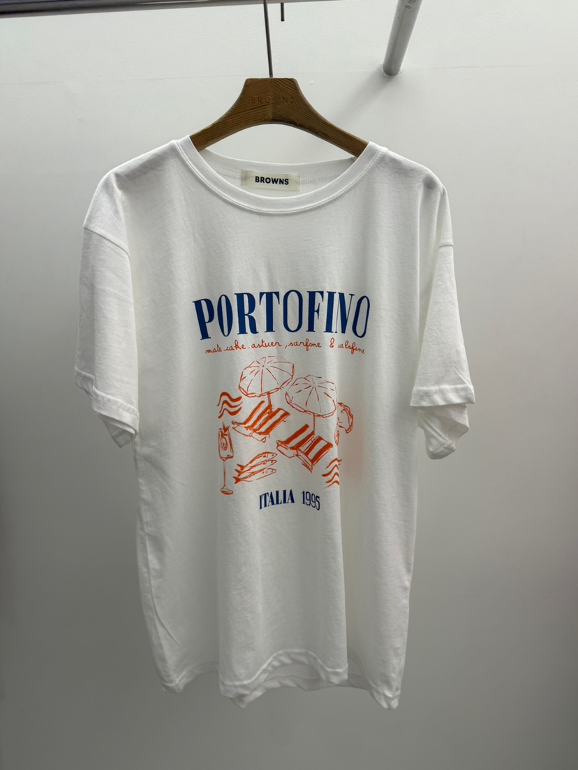 BROWNS-P韓國直郵㊣女裝新款時尚人氣熱賣休閑25春夏推薦T恤BROWNS-PT恤圖色1