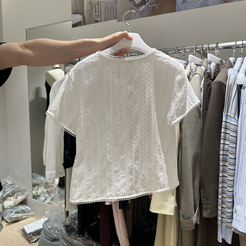 FAVOR-P韓國直郵㊣女裝新品推薦休閑熱賣時尚人氣襯衫蕾絲衫FAVOR襯衫/蕾絲衫