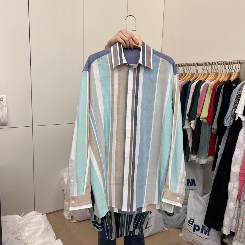 DOHWAJI直郵韓國代購㊣女裝新品熱賣25春夏時尚人氣襯衫蕾絲衫DOHWAJI襯衫/蕾絲衫
