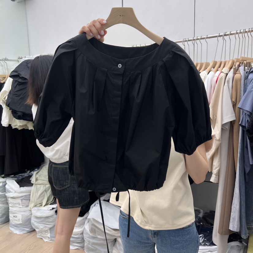 MOI-A韓國直郵㊣東大門實拍女裝新款時尚熱賣推薦襯衫蕾絲衫MOI-A襯衫/蕾絲衫圖色2
