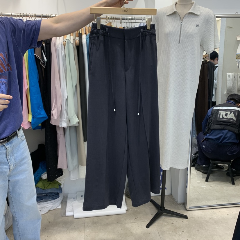 DUPLO韓國直郵㊣東大門實拍女裝新款休閑推薦25春夏休閑褲含腰繩DUPLO休閑褲圖色2