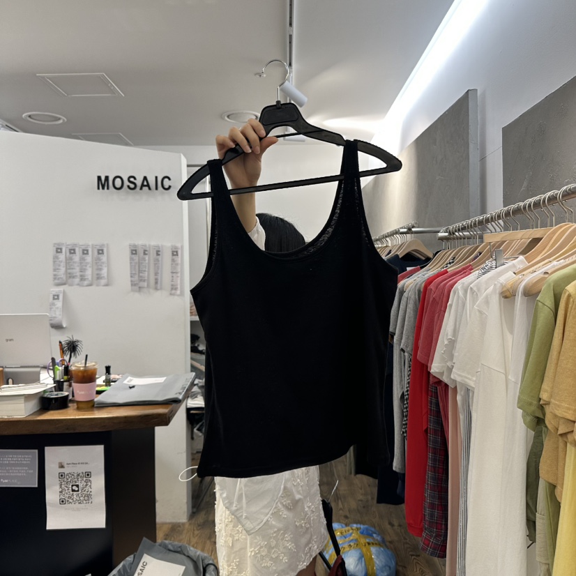 MOSAIC韓國㊣直郵東大門代購女裝新品25春夏時尚推薦吊帶背心MOSAIC吊帶/背心圖色3