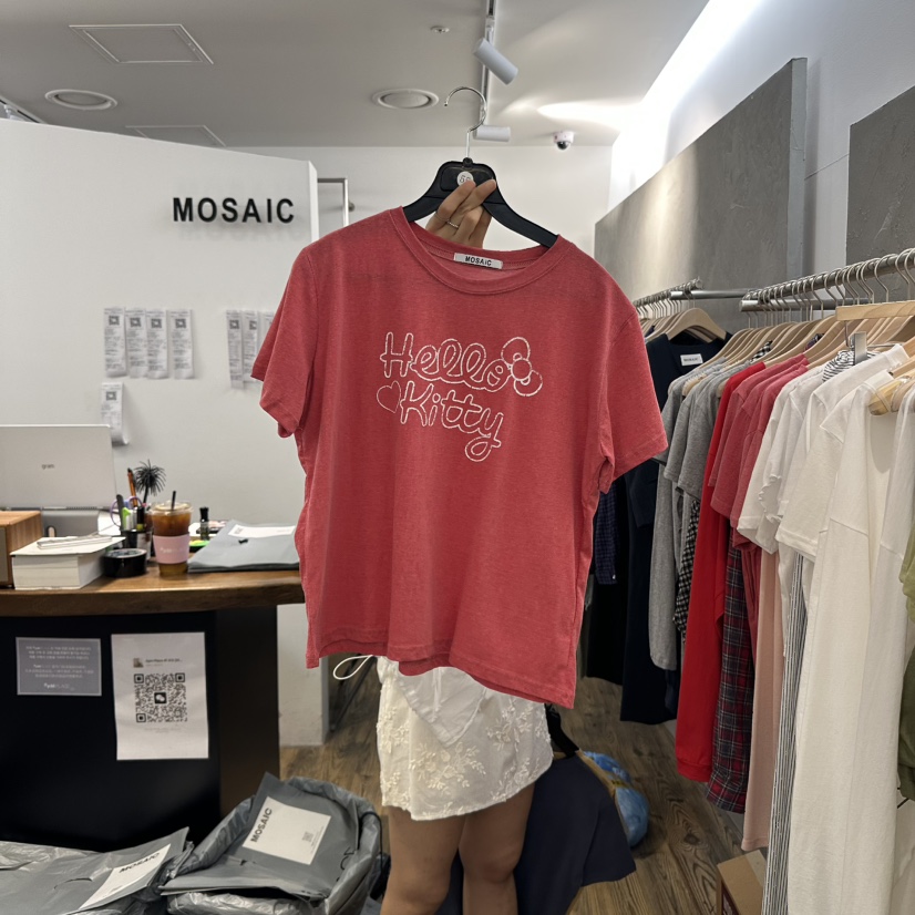 MOSAIC韓國直郵㊣女裝新款人氣時尚推薦熱賣25春夏休閑T恤MOSAICT恤