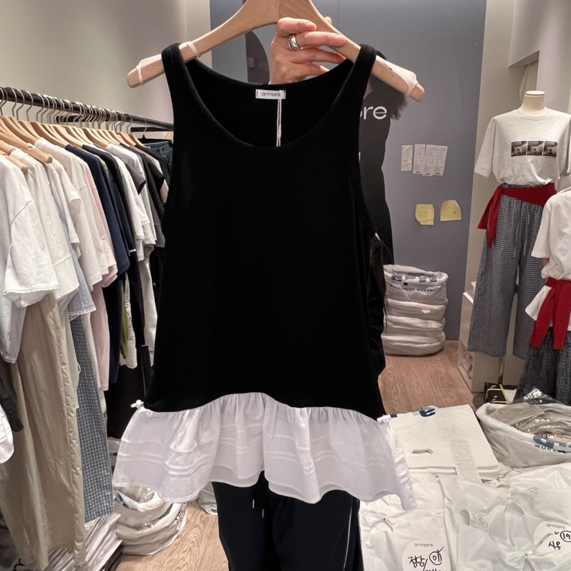 ORMORE韓國直郵㊣東大門實拍女裝新品時尚推薦吊帶背心柔軟ORMORE吊帶/背心圖色6