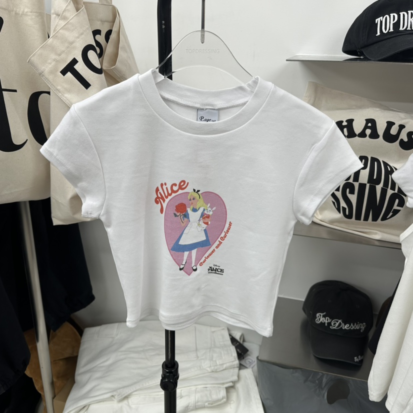 TOPDRESSING韓國直郵㊣東大門實拍女裝新品休閑人氣推薦T恤TOPDRESSINGT恤圖色1