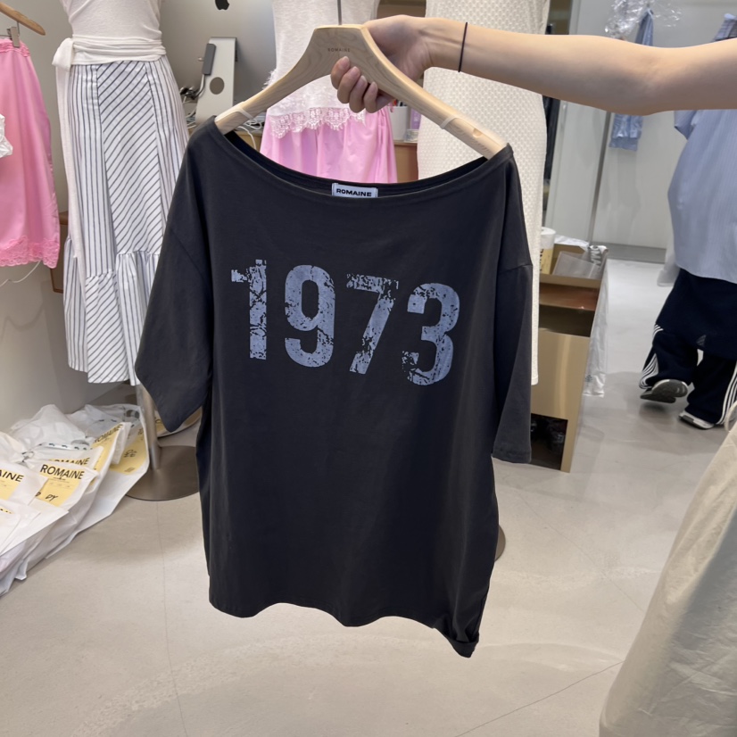 ROMAINE韓國㊣直郵東大門代購女裝新品熱賣推薦人氣休閑T恤ROMAINET恤圖色2