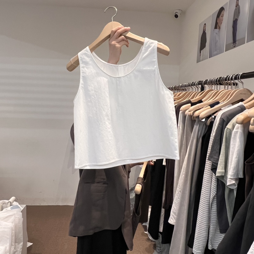 OBJECT韓國㊣直郵東大門代購女裝新品25春夏時尚休閑吊帶背心OBJECT吊帶/背心