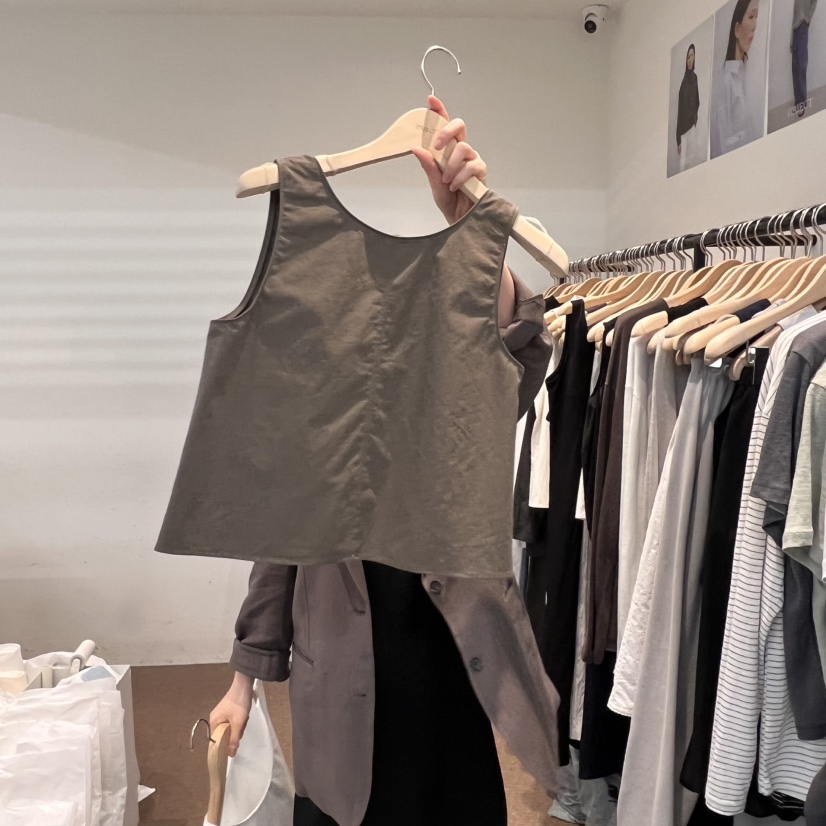 OBJECT韓國㊣直郵東大門代購女裝新品25春夏時尚休閑吊帶背心OBJECT吊帶/背心圖色2