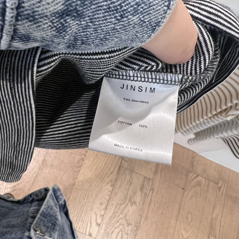 JINSIM韓國㊣直郵東大門代購女裝新品推薦休閑時尚吊帶背心JINSIM吊帶/背心