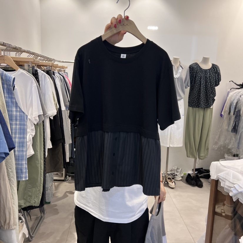 TAN&amp;COMO韓國直郵㊣女裝新品推薦時尚25春夏休閑人氣T恤tan-COMOT恤圖色3
