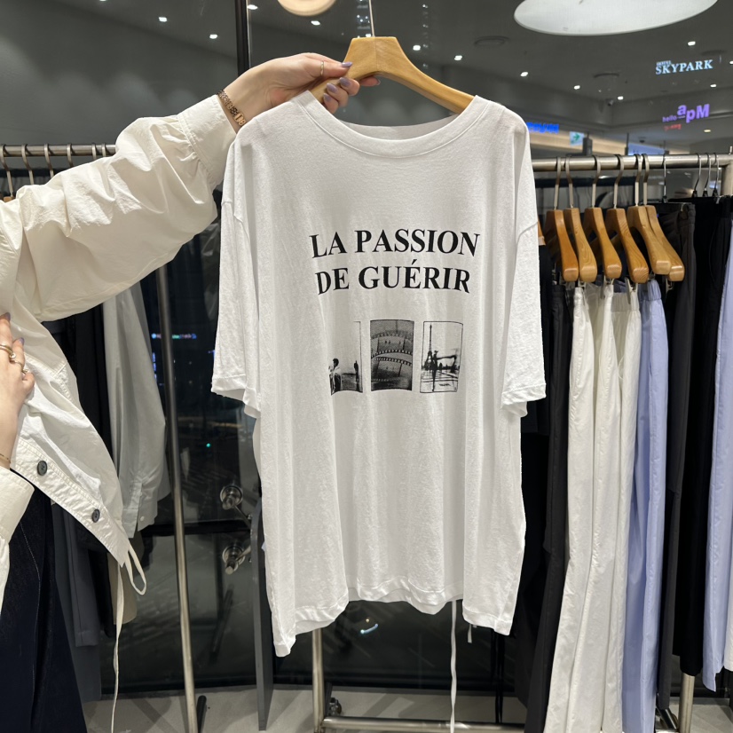 TREND SELLER/G直郵韓國代購㊣女裝新品25春夏時尚休閑T恤G/TREND SELLERT恤圖色1