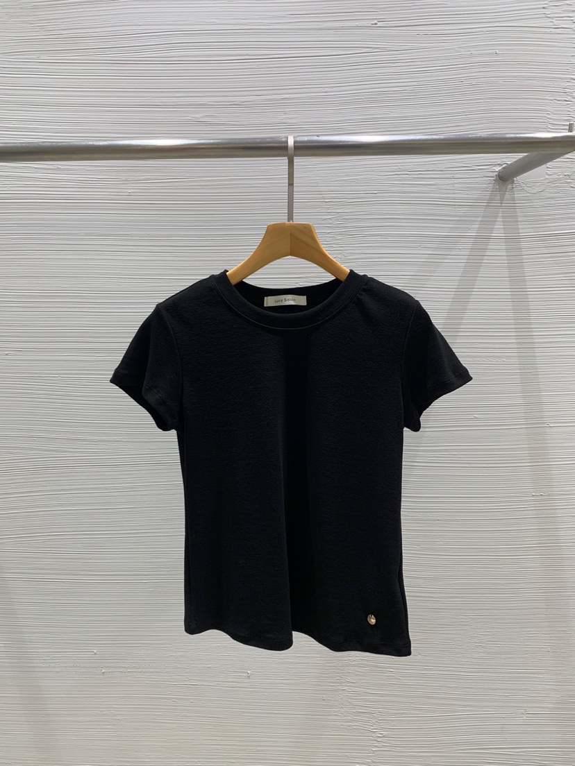 LUCY SALON直郵韓國代購㊣女裝新款休閑人氣時尚熱賣25春夏T恤LUCY SALONT恤圖色2