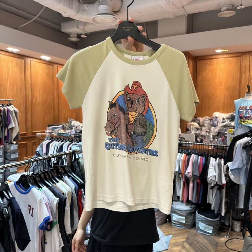 GARMENT-P韓國直郵㊣女裝新品熱賣休閑推薦時尚人氣25春夏T恤GARMENTT恤圖色2