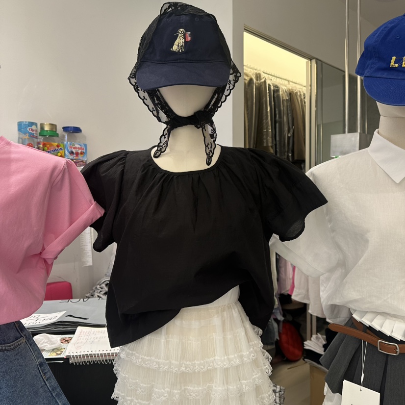 ARTE STUDIO韓國直郵㊣東大門實拍女裝新品人氣襯衫蕾絲衫泡泡袖ARTE STUDIO襯衫/蕾絲衫圖色3