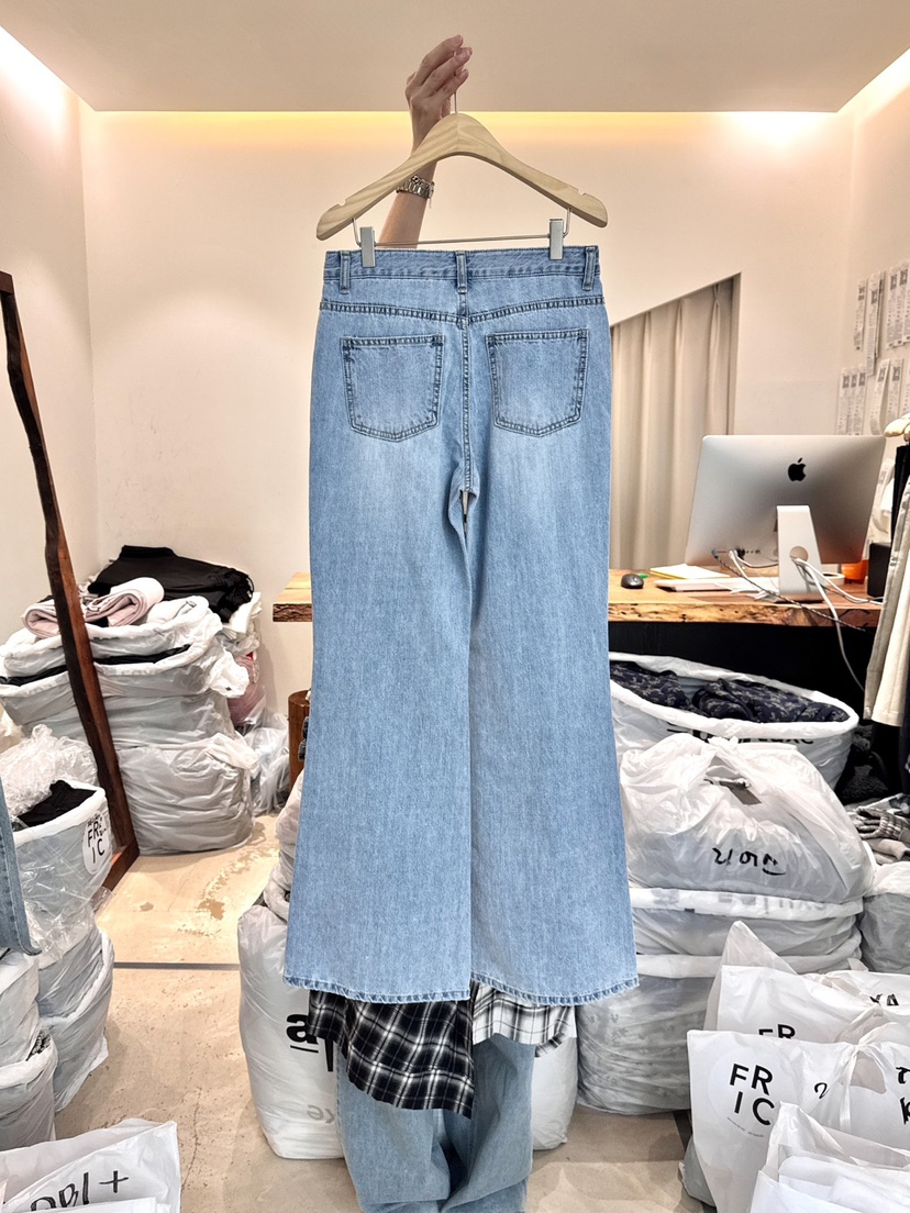 FRIC韓國㊣直郵東大門代購女裝新品休閑人氣時尚熱賣牛仔褲FRIC牛仔褲