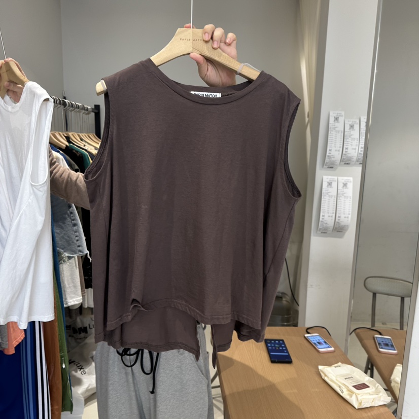 PARIS MATCH韓國㊣直郵東大門代購女裝新品時尚推薦吊帶背心PARIS MATCH吊帶/背心圖色5