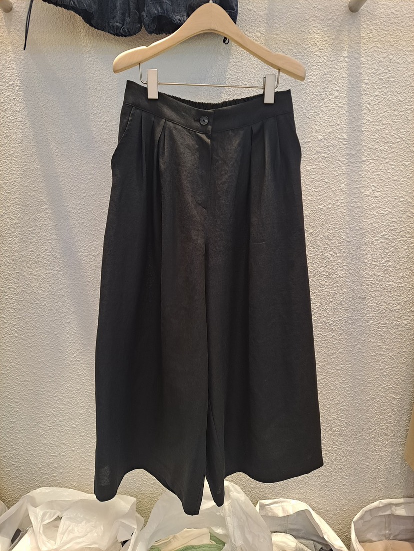 THE SIL直郵韓國代購㊣女裝新款25春夏時尚推薦休閑褲亞麻THE SIL/1 2ILLY休閑褲