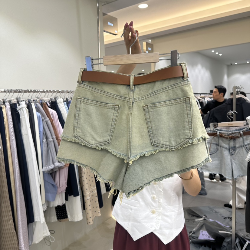 BENE直郵韓國代購㊣女裝新款熱賣推薦25春夏時尚短褲不含腰帶BENE短褲