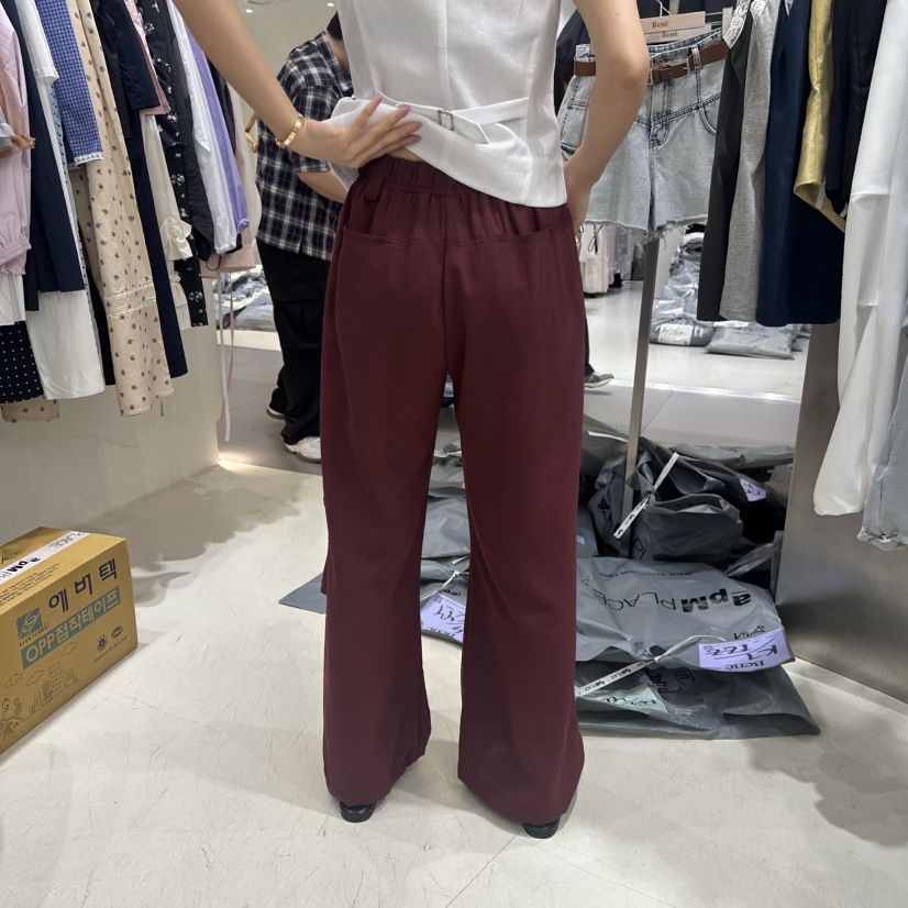 BENE韓國直郵㊣東大門實拍女裝新款推薦熱賣25春夏休閑褲綁帶BENE休閑褲